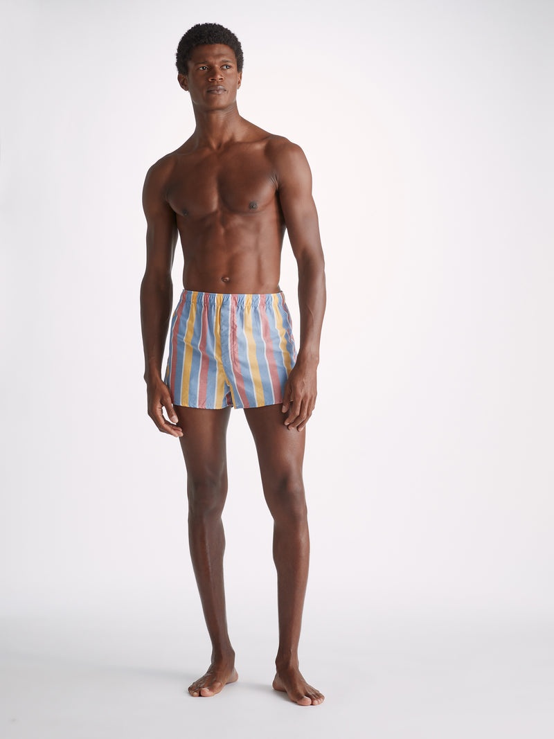 Men's Modern Fit Boxers Amalfi 19 Cotton Batiste Multi - 3