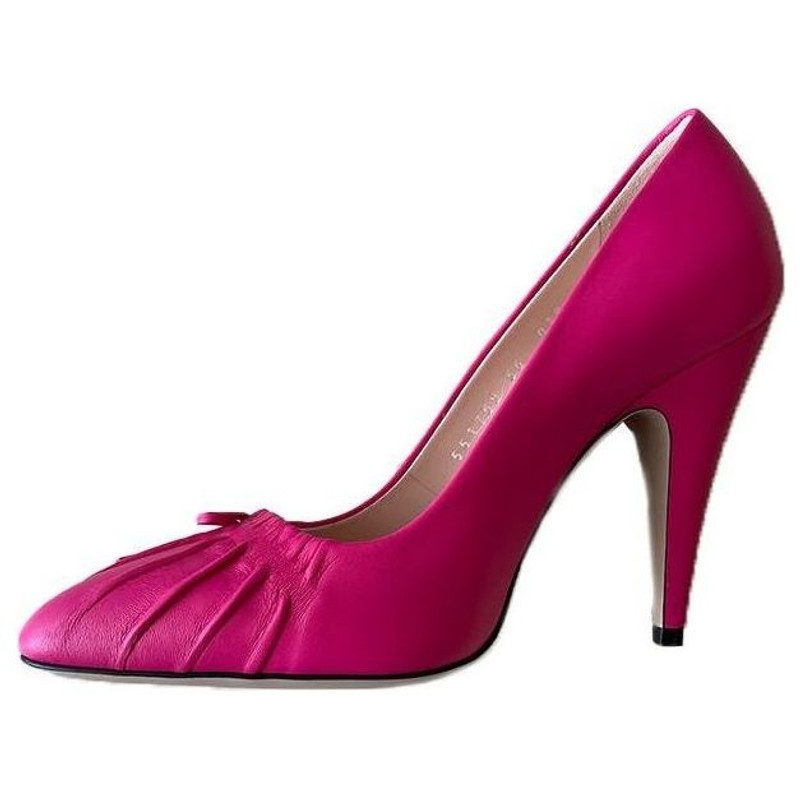 (WMNS) Gucci Nappa Bow High Heel Pumps 'Bright Fucsia' 551759-BKO00-5611 - 1