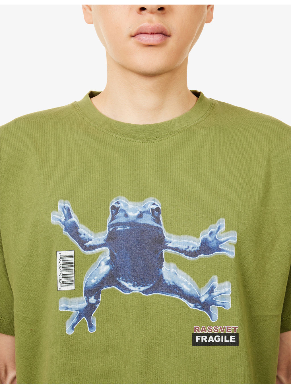 Fragile Graphic Print Cotton T-Shirt - 5