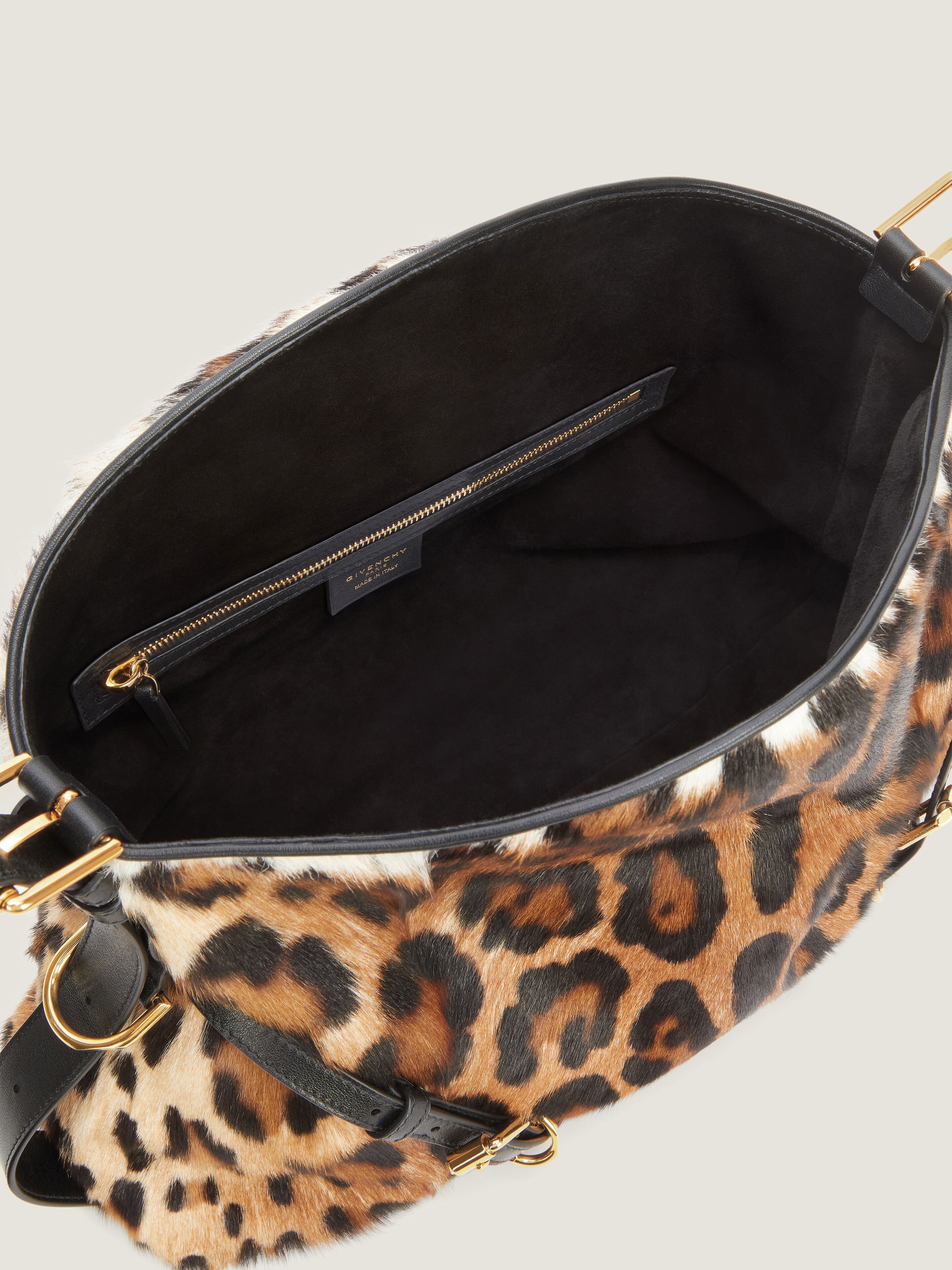 MEDIUM VOYOU BAG IN LEOPARD PRINT LEATHER - 4