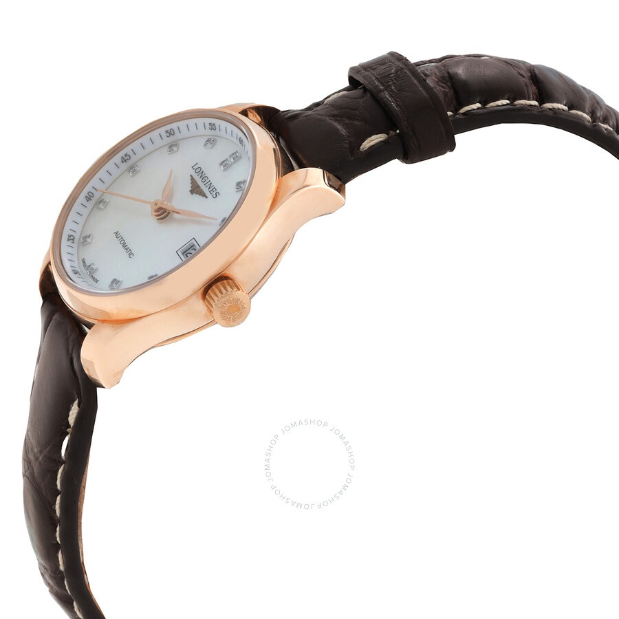 Longines Master Collection Automatic Diamond White Mother of Pearl Dial Ladies Watch L2.128.8.87.3 - 2
