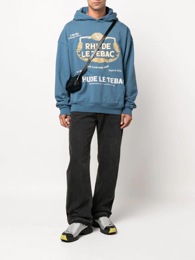 Rhude Le Tabac cotton hoodie outlook