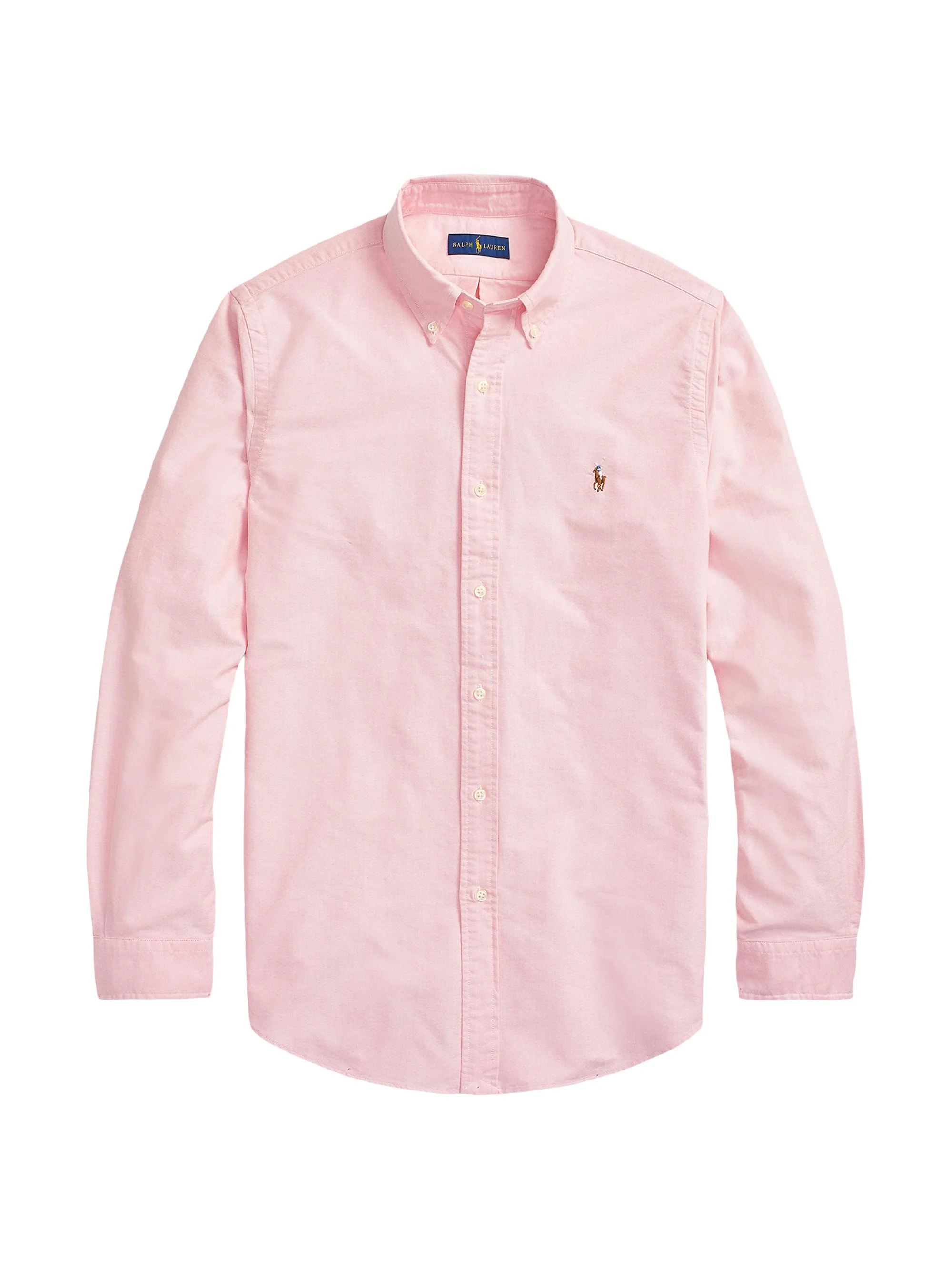 Men's Custom-Fit Cotton Oxford Shirt - Pink - 1