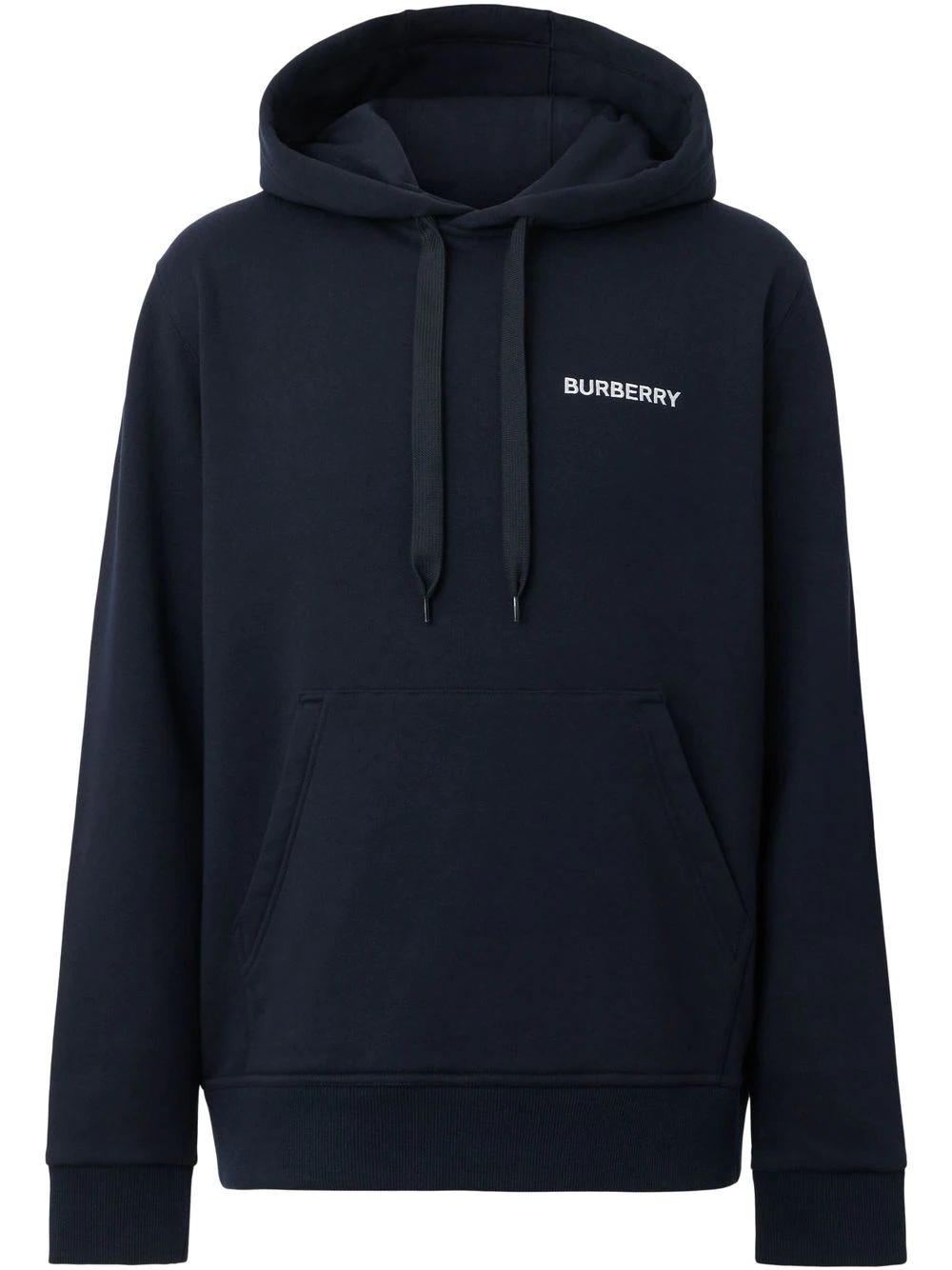 logo-print drawstring hoodie - 1