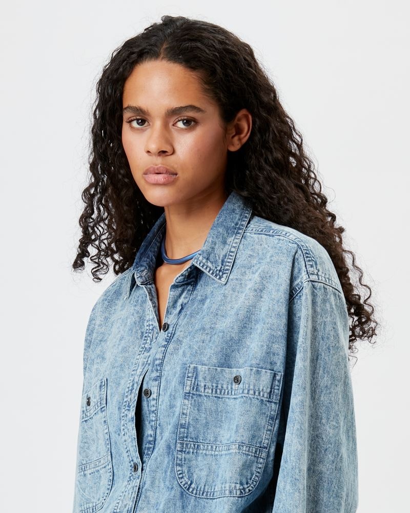 VEADO OVERALL IN WASHED OUT COTTON - 3