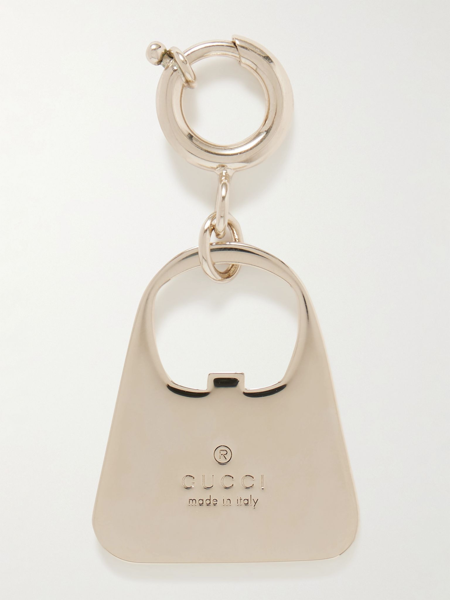 Gold-tone enamel bag charm Brown - 3