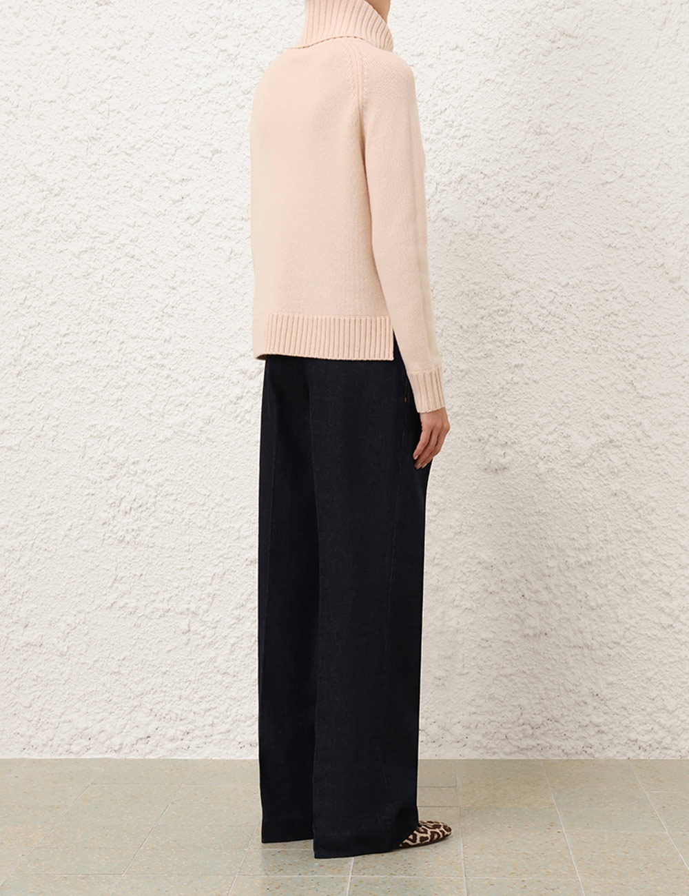 FUNNEL NECK SWEATER - 4