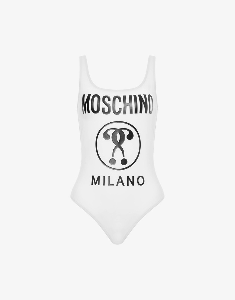 DOUBLE QUESTION MARK FLEECE ONE-PIECE SWIMSUIT 4