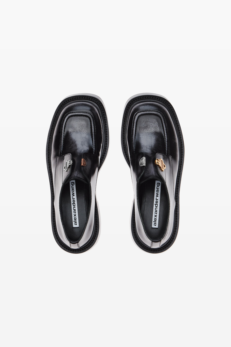 Black & Grey Leather Dixon Derby 5