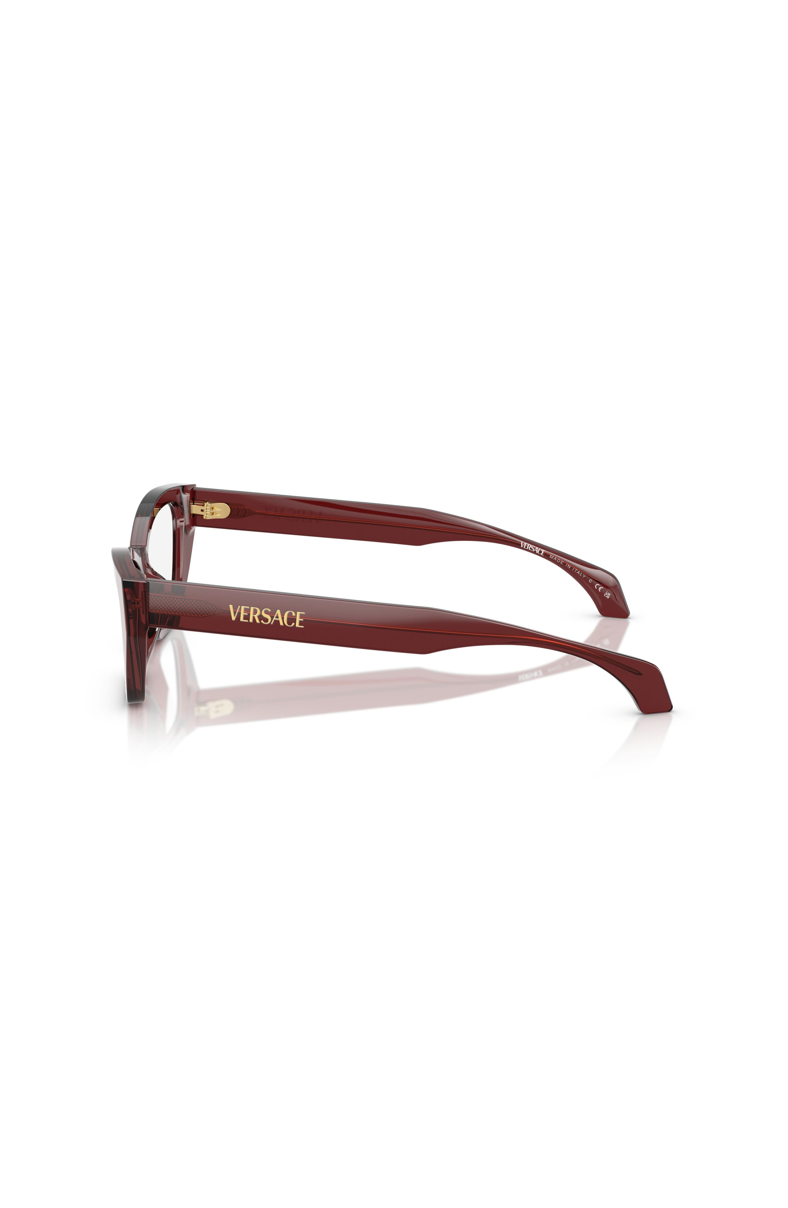 Versace 52mm Cat Eye optical glasses in Red at Nordstrom - 3