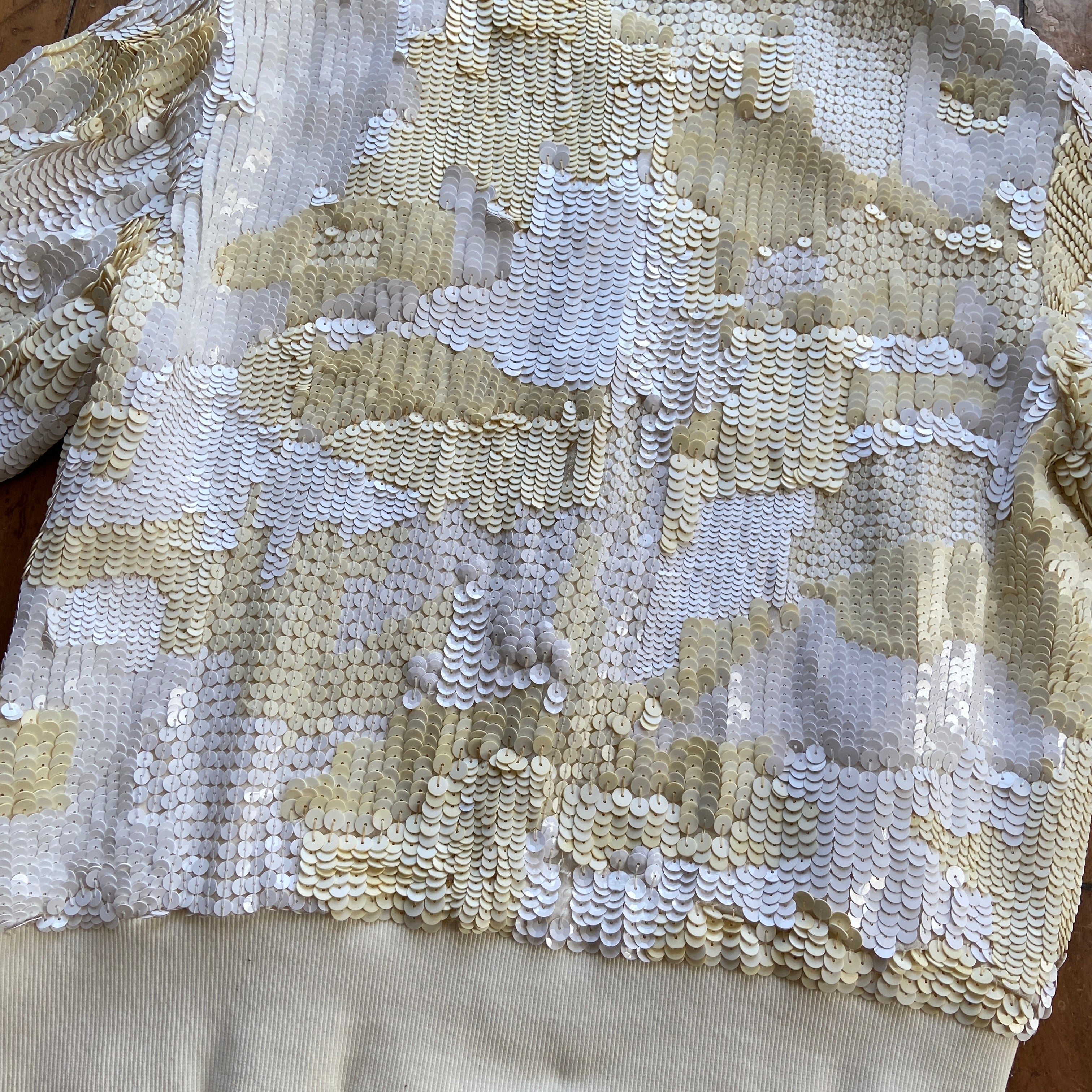 zOthers - Dries van Noten cream sequin bomber S - 10