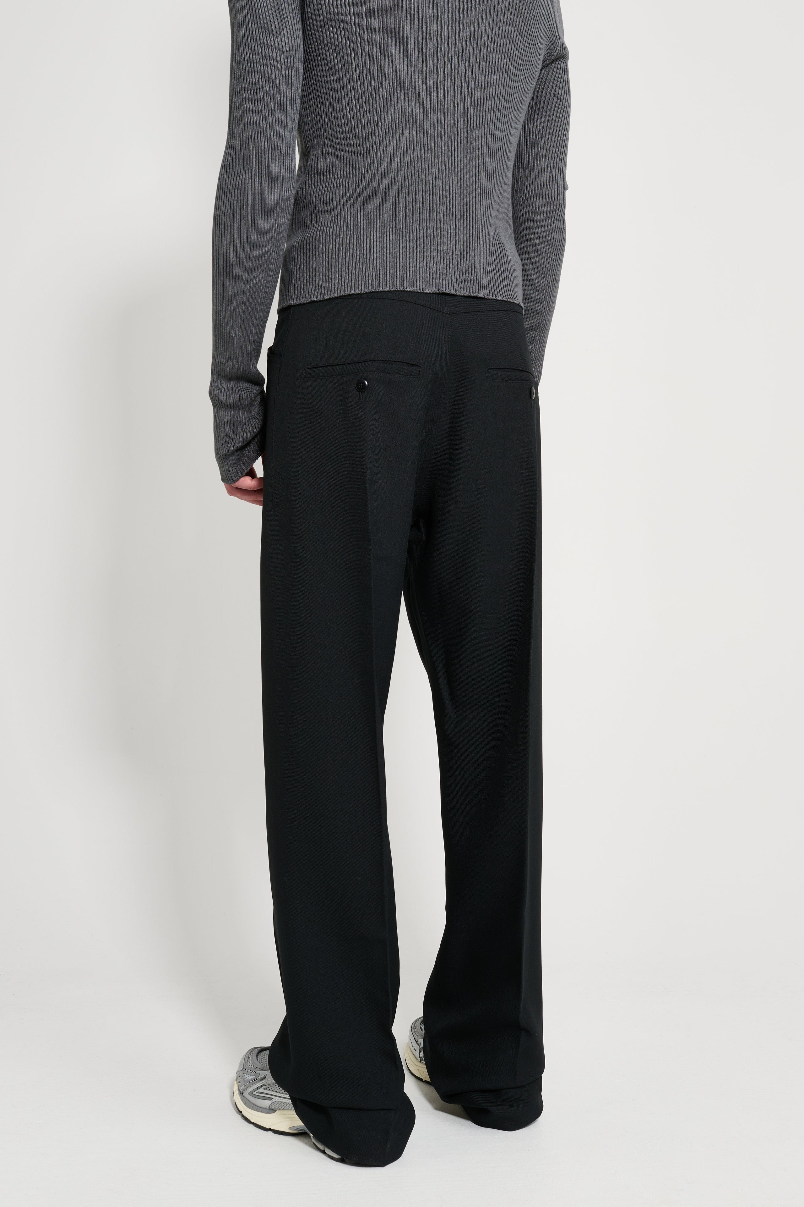 RANDOM IDENTITIES HIGH WAISTED PANTS BLACK - 2
