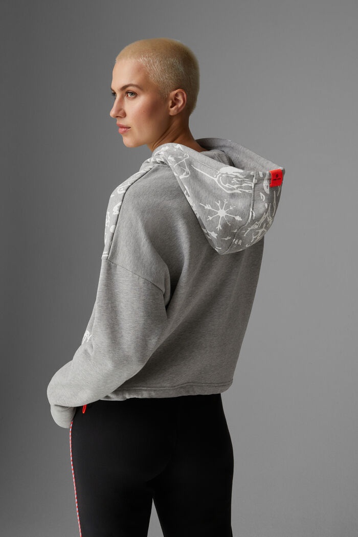 Cosa Sweatshirt hoodie in Gray/White - 3