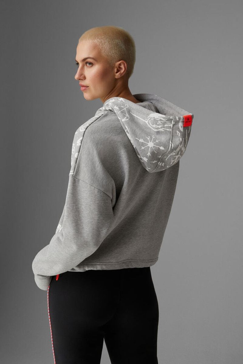 Cosa Sweatshirt hoodie in Gray/White 3