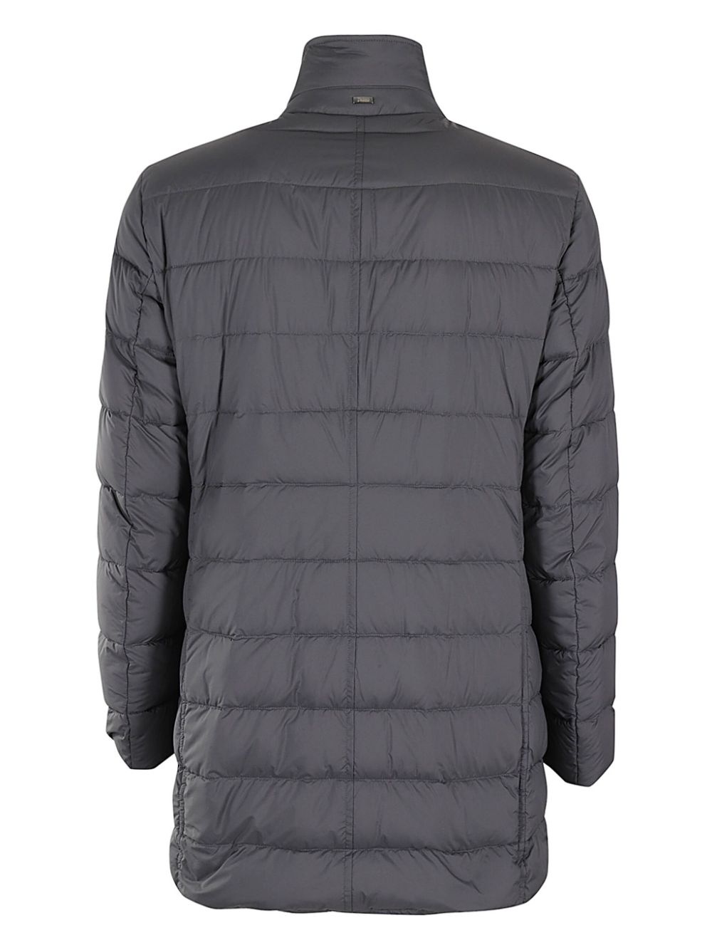 logo-plaque padded coat - 2