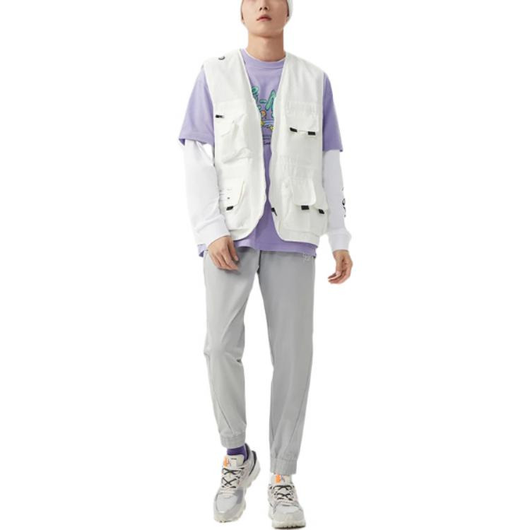 Li-Ning BadFive Logo Knit Sweatpants 'Light Grey' AYKS363-3 - 3