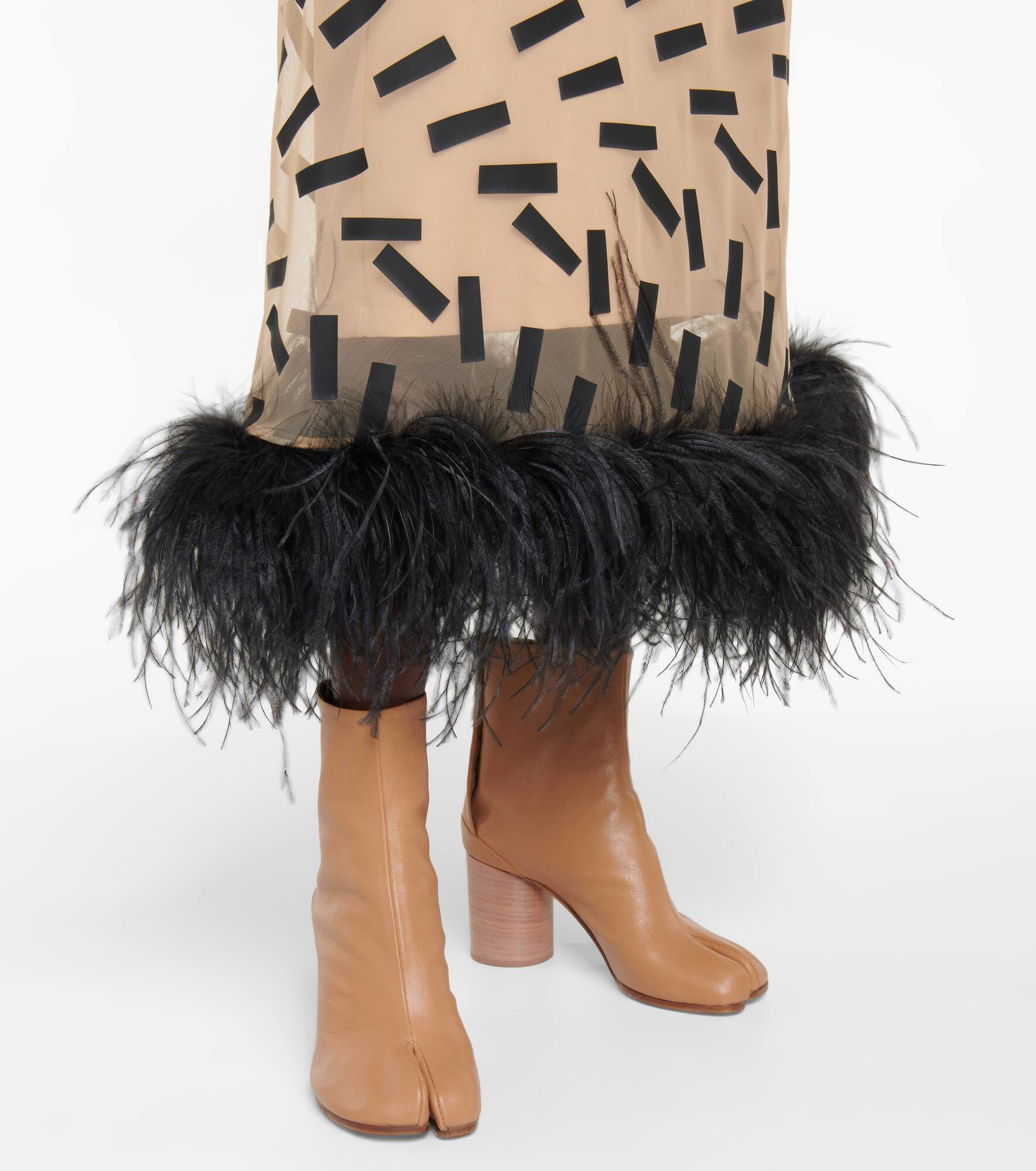 Tabi leather ankle boots - 4