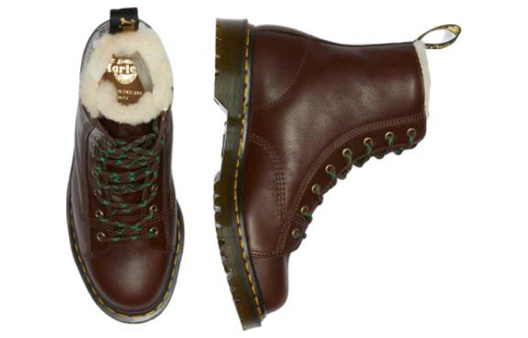 Dr. Martens Barton Shearling Lined Leather Ankle Boots 'Brown' 26873264 - 4