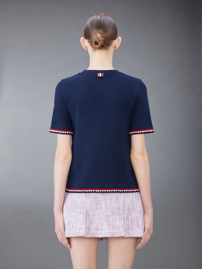 Thom Browne RWB-stripe cotton T-shirt outlook