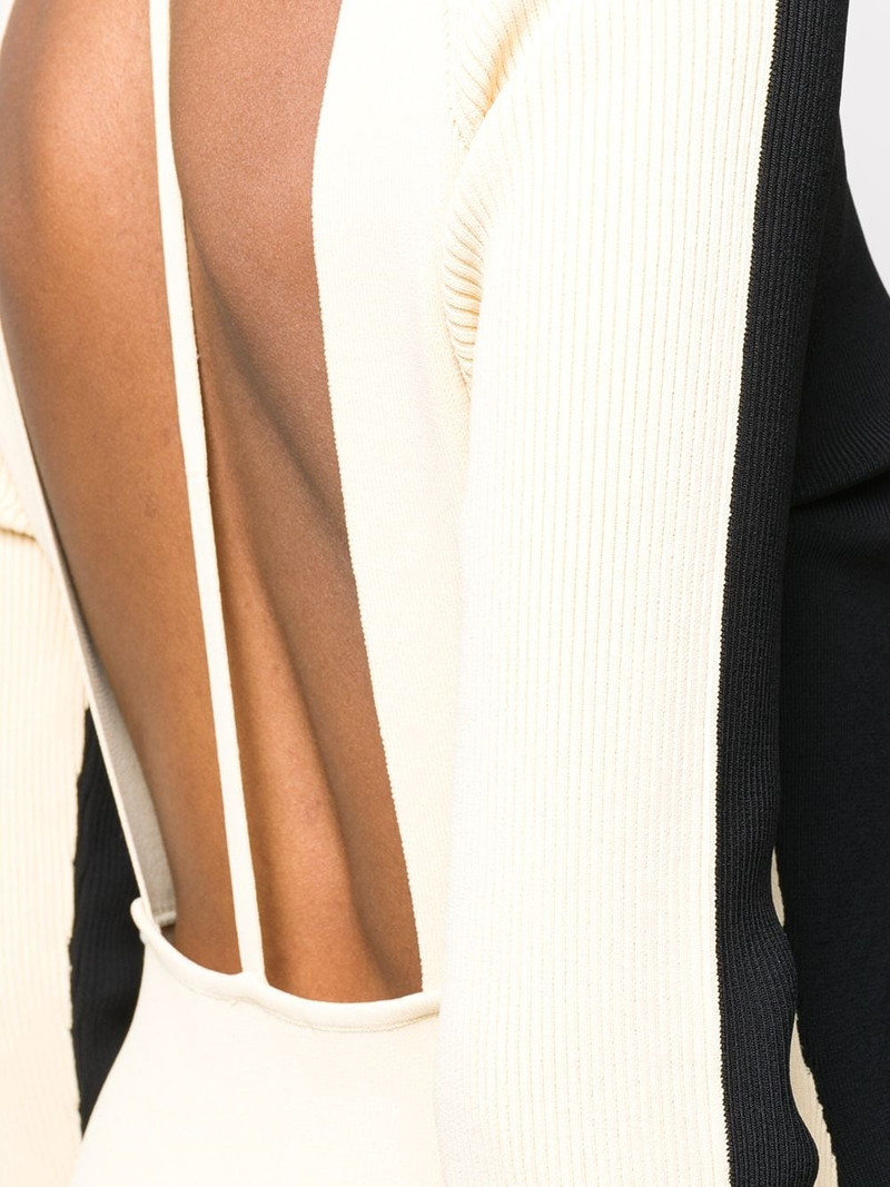 Front n' Back ribbed-knit dress 5