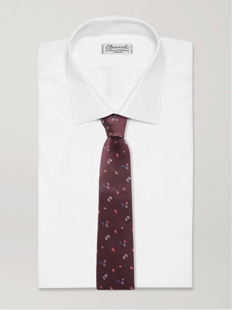 Paul Smith 8cm Embroidered Silk-Faille Tie outlook