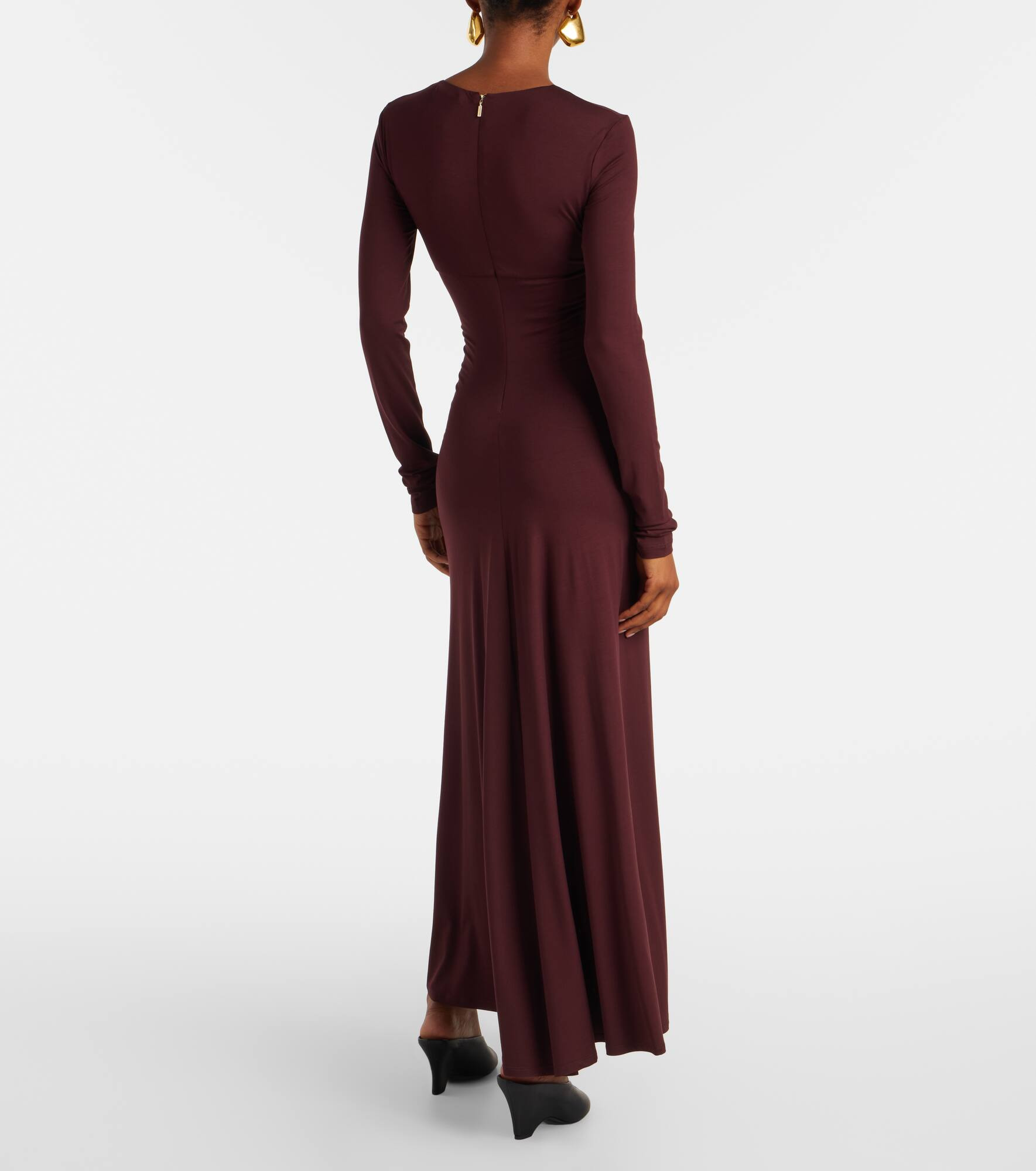 Doppia gathered maxi dress - 3