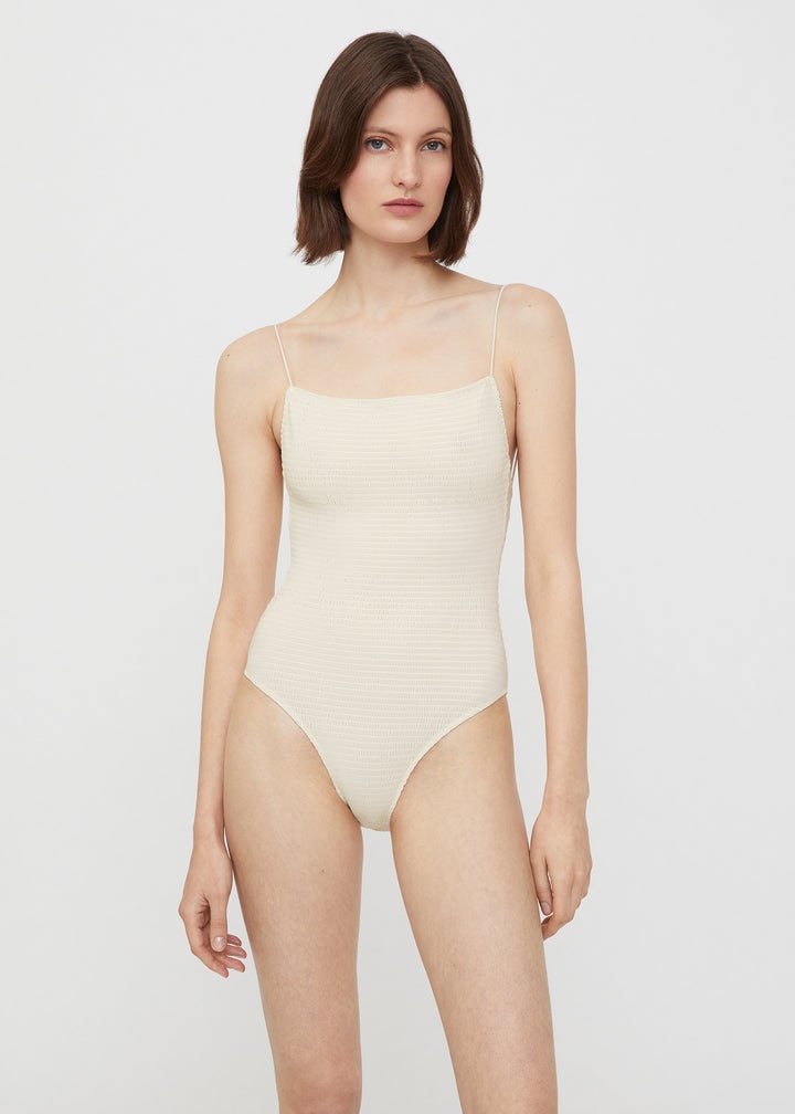 Smocked swimsuit tofu - 3