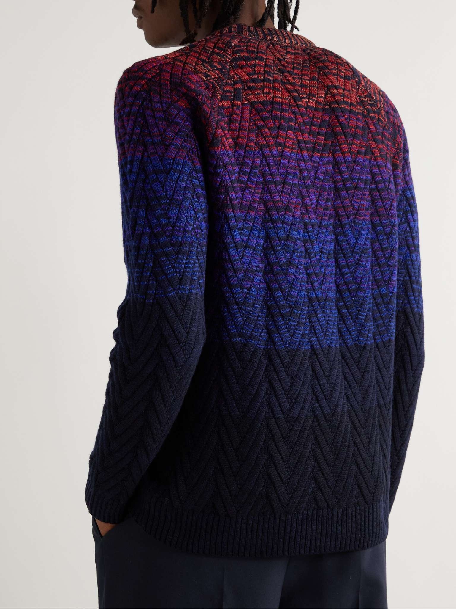 Space-Dyed Wool-Blend Sweater - 4