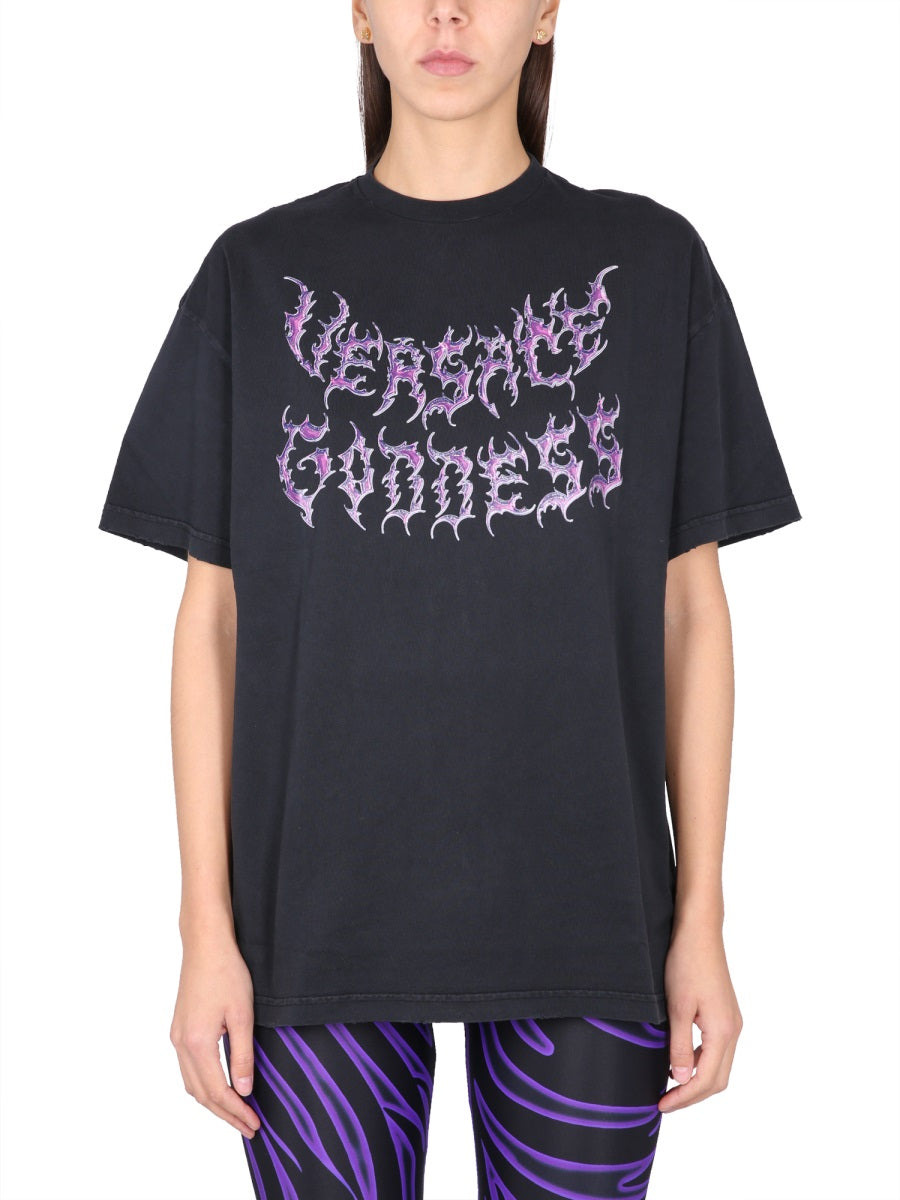 Versace Goddess Oversized T-Shirt - 1