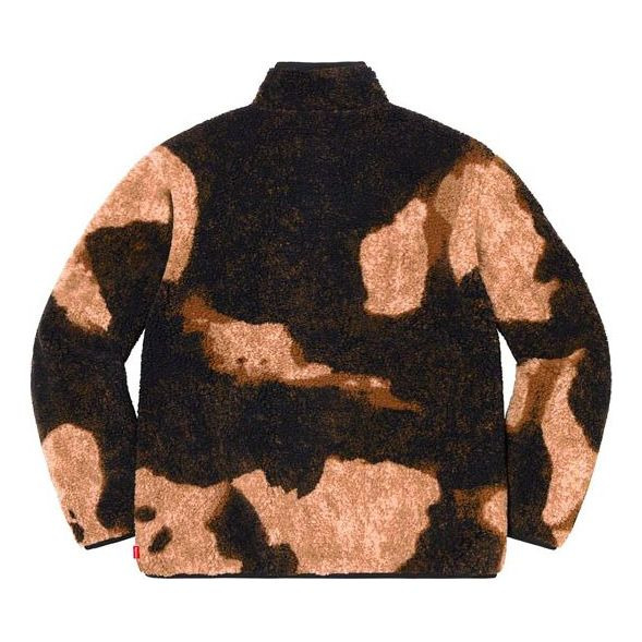 Supreme x The North Face Bleached Denim Print Fleece Jacket 'Beige Black' SUP-FW21-365 - 2