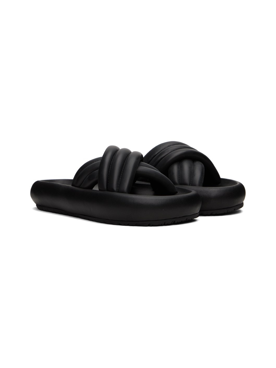 Black Niloo Flat Sandals - 4