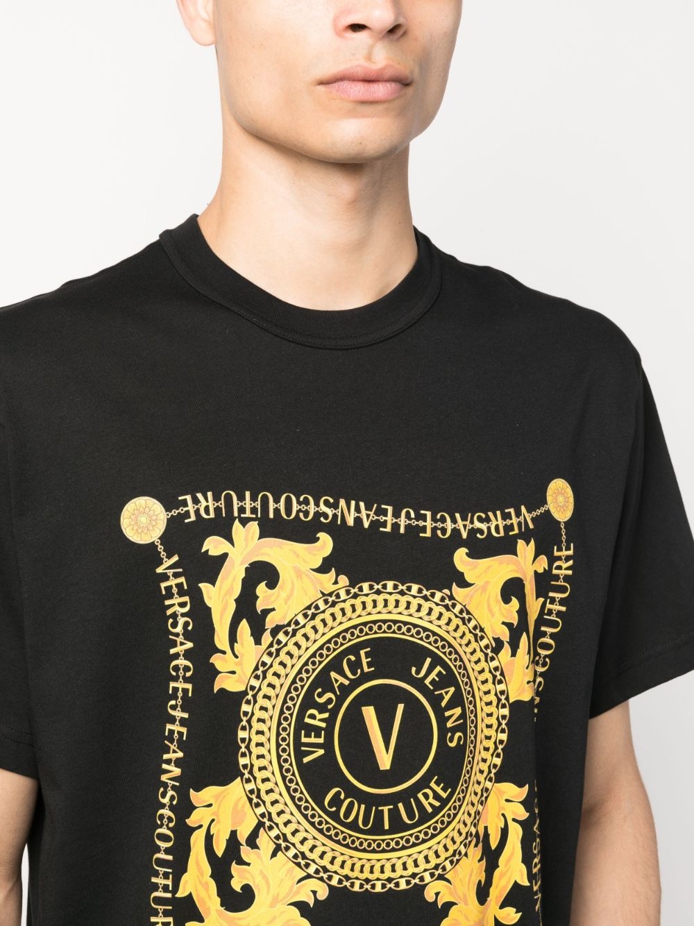 logo-print organic cotton T-shirt - 5