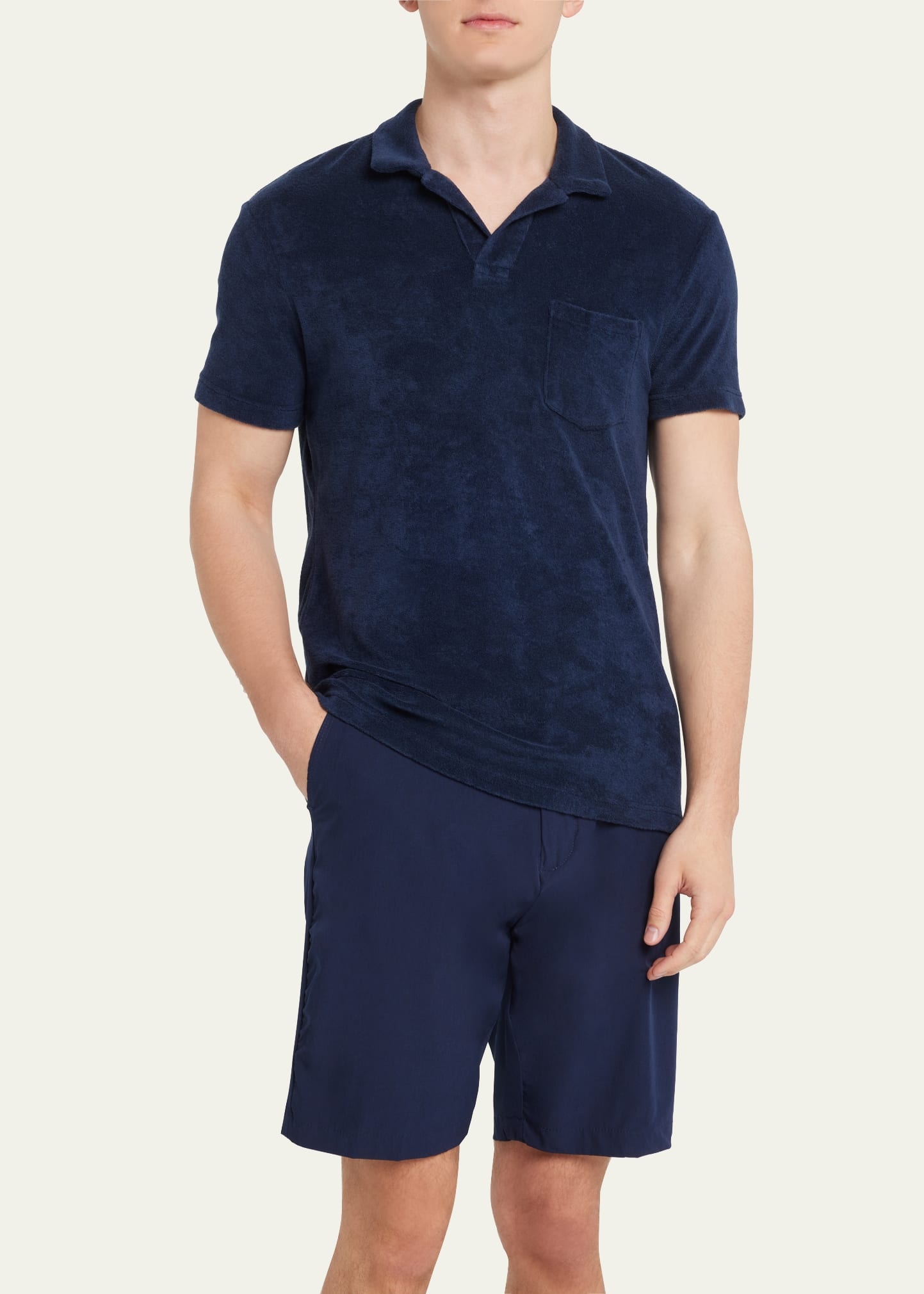 Men's Cotton Terry Polo Shirt - 4