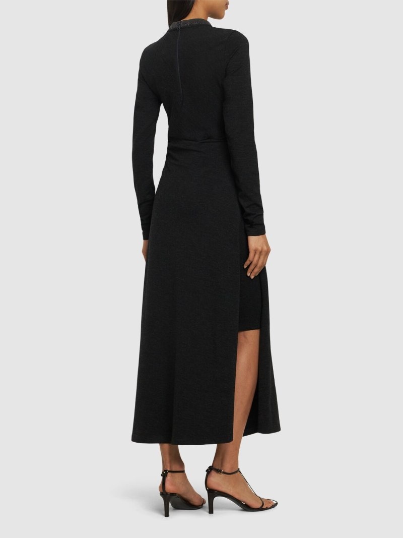 Wool blend midi dress - 3