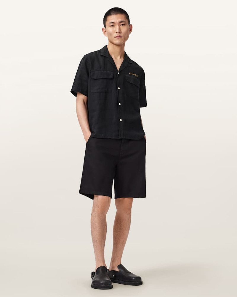 DUNLOE SHORT SLEEVE BOXY LINEN SHIRT 4