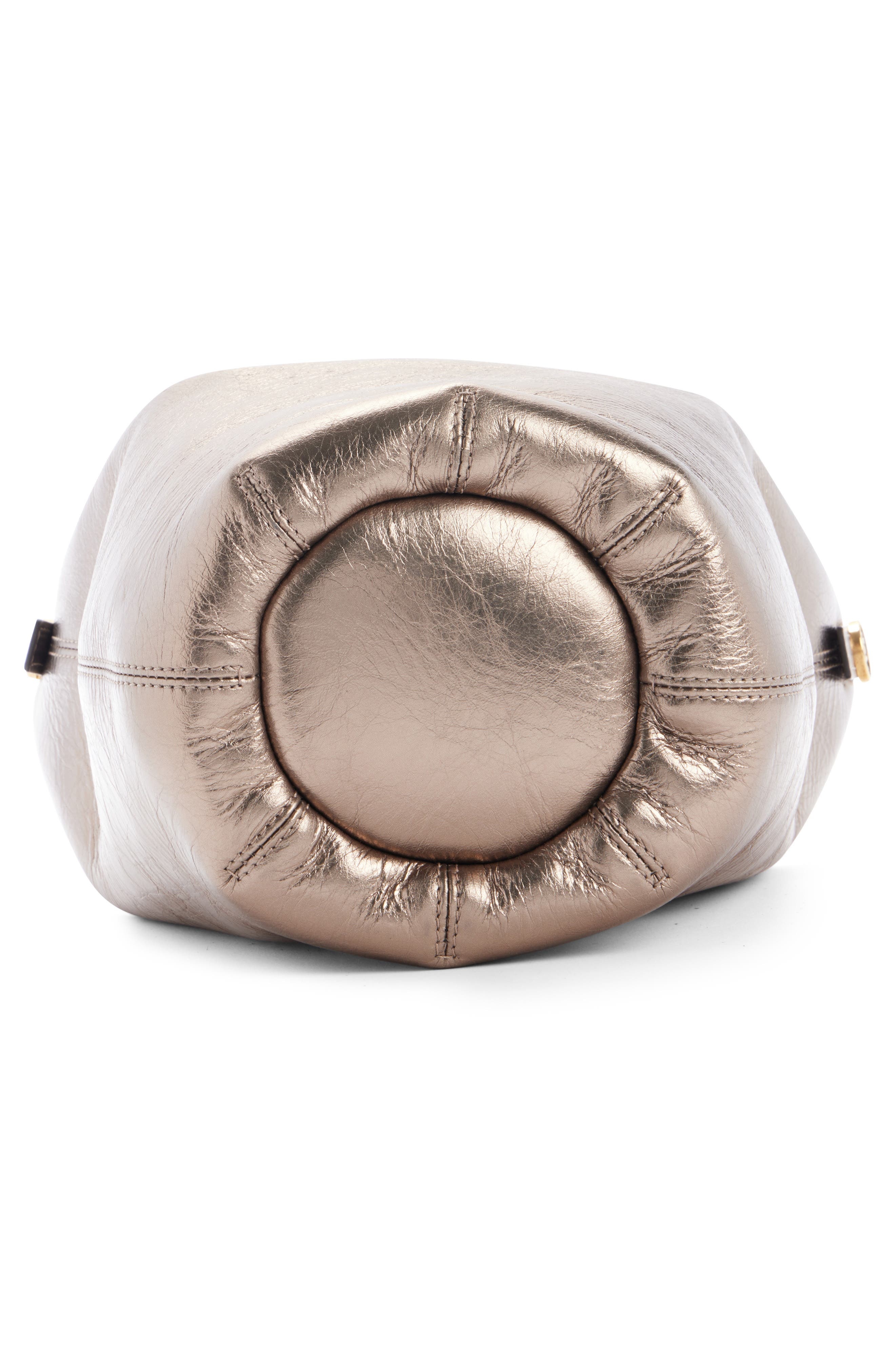 Chloé Bracelet Metallic Leather Shoulder Bag in 074 Shiny Grey at Nordstrom - 5