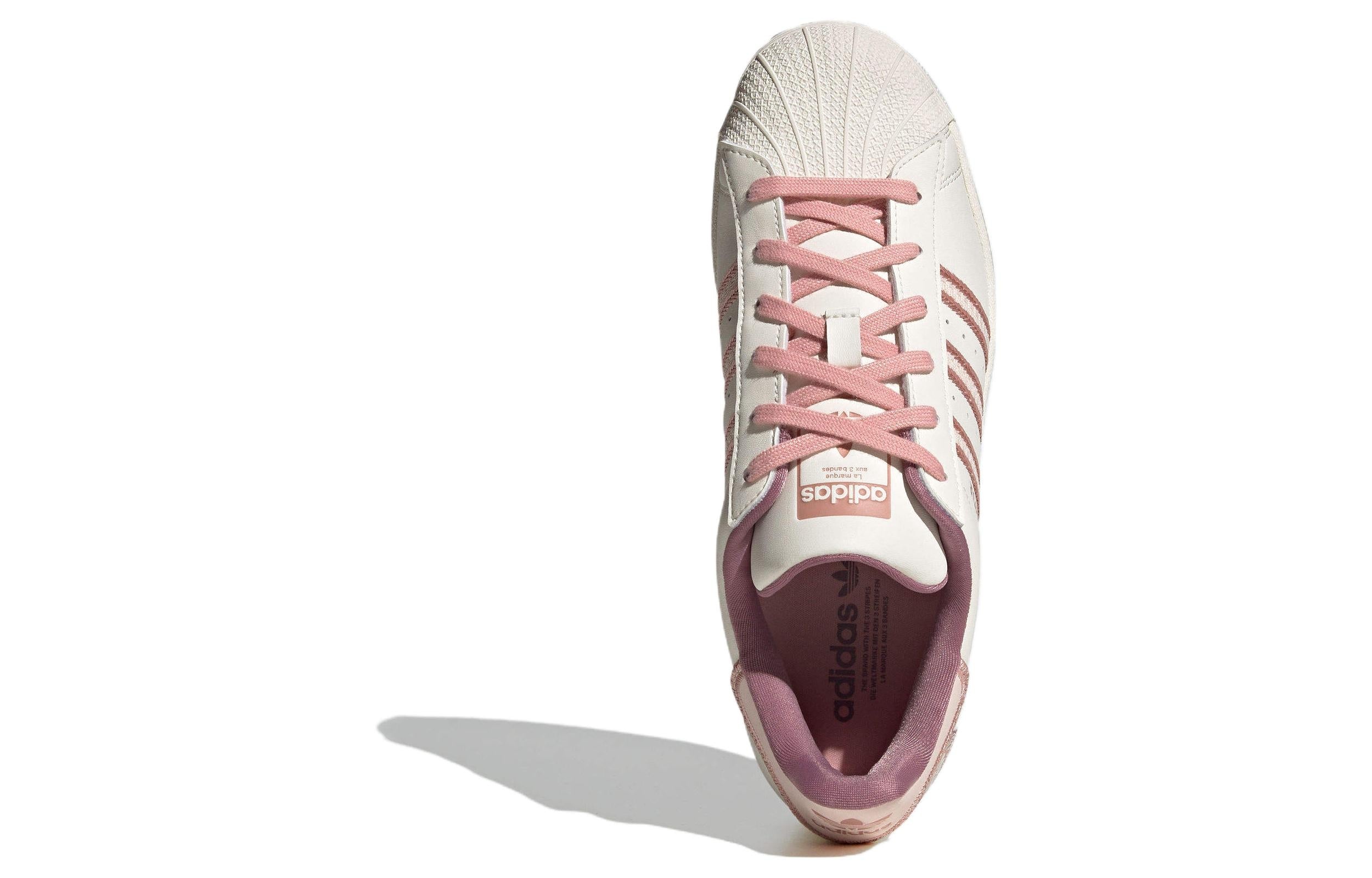 (WMNS) Adidas Originals Superstar Shoes 'Cream White Pink' IE5528 - 5