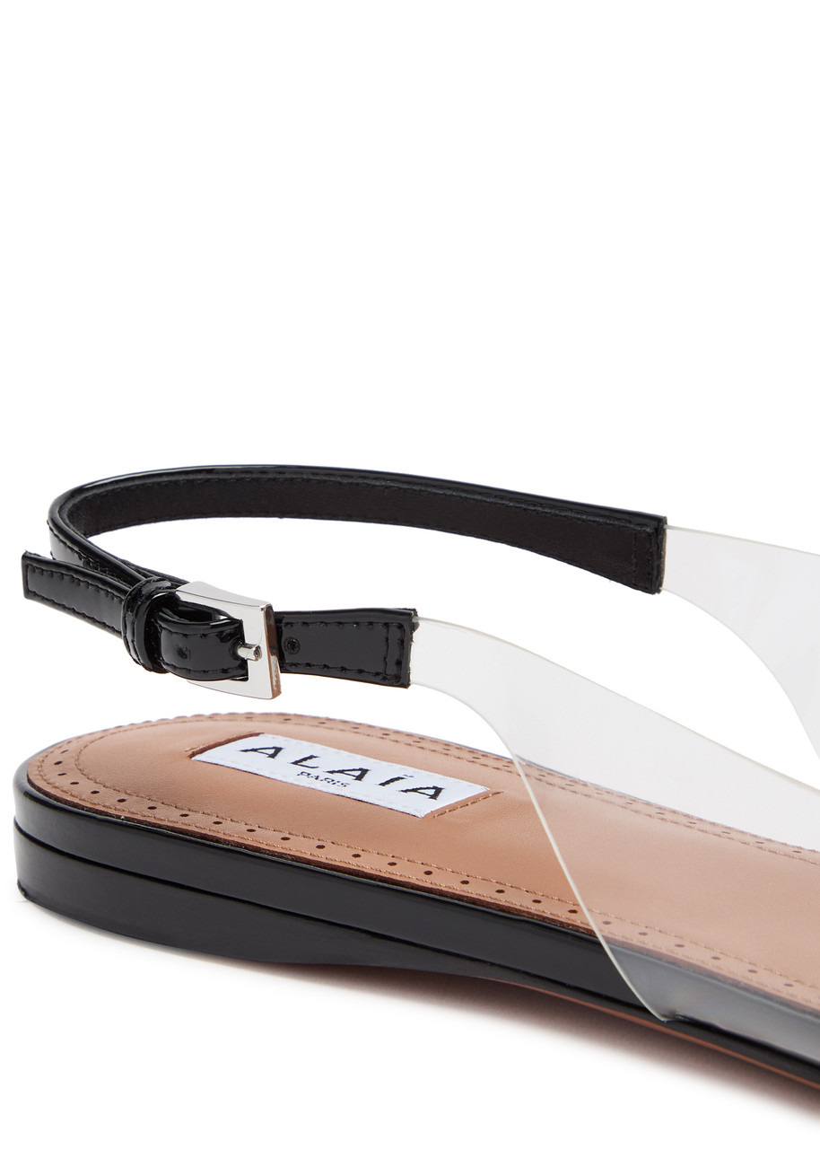 Le Coeur patent leather slingback flats - 4