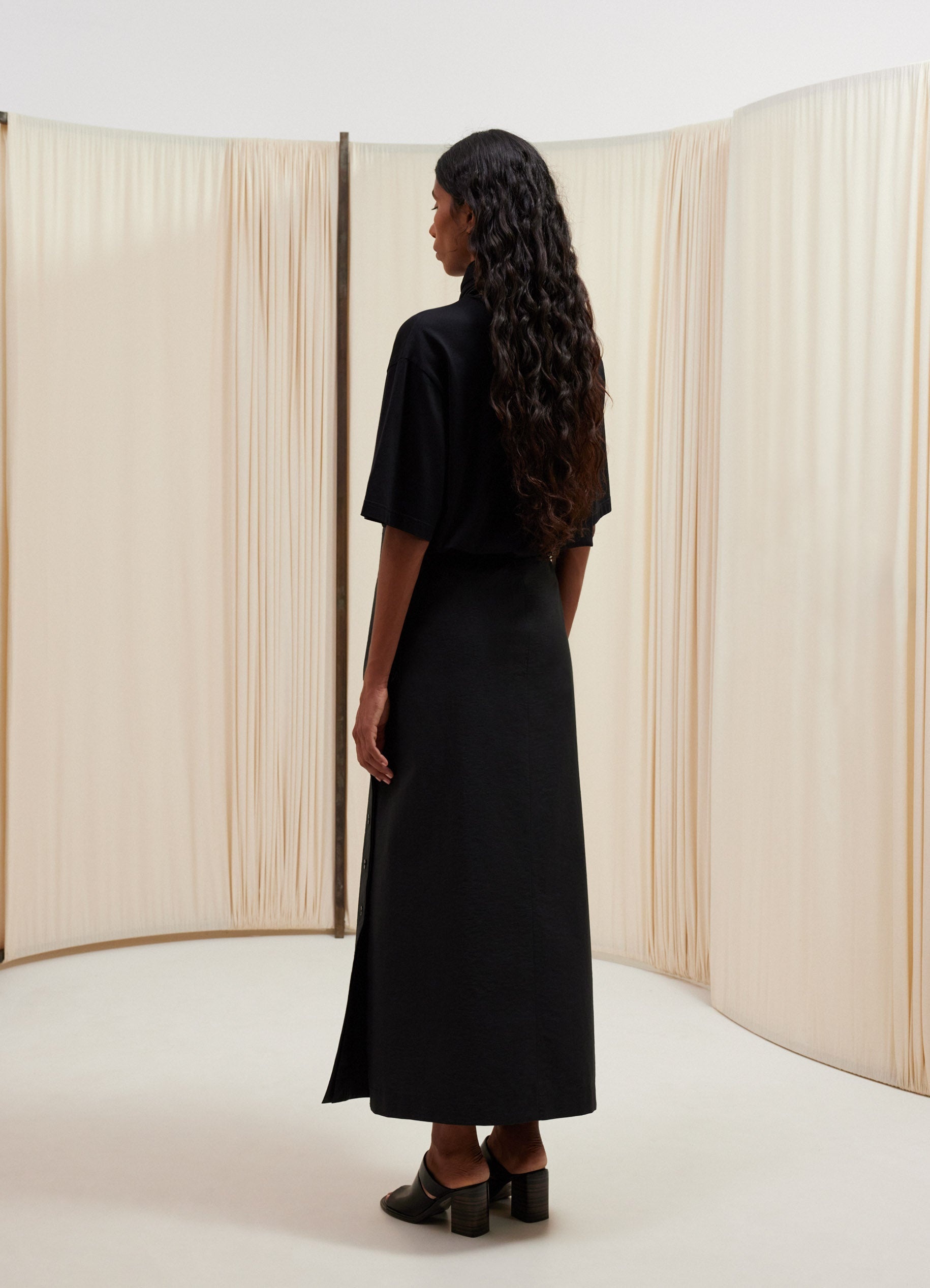 LONG WRAP SKIRT - 3