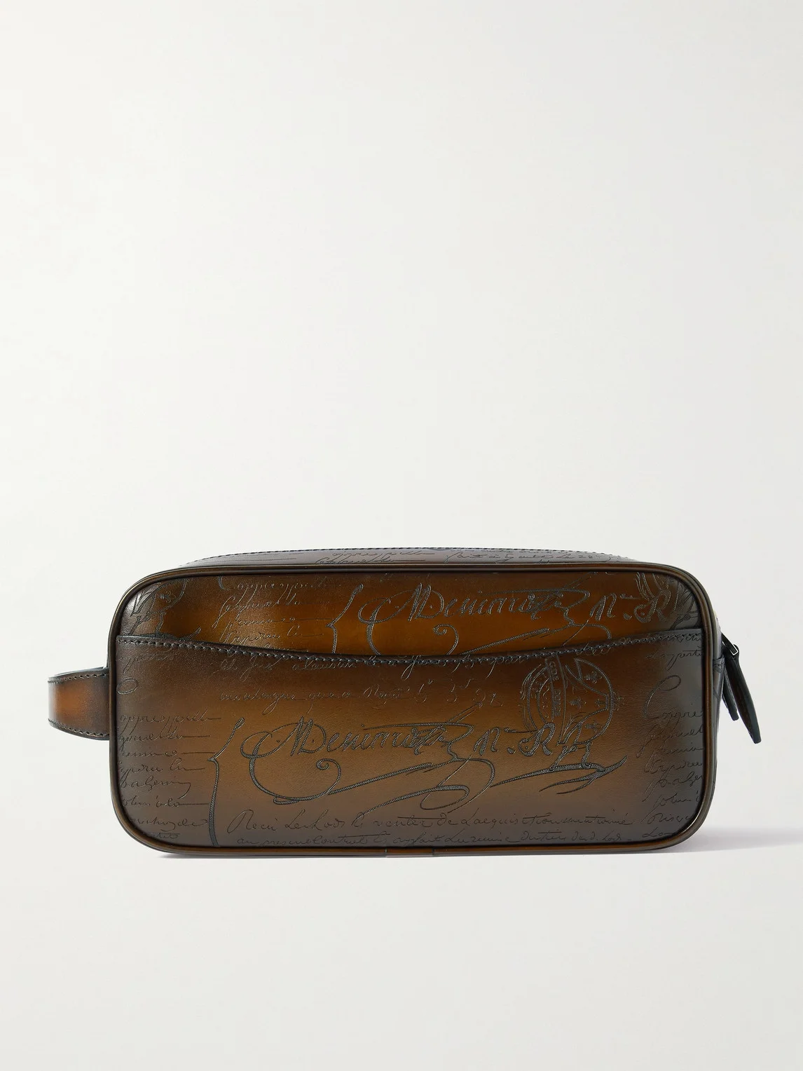 Formula 1003 Scritto Venezia Leather Wash Bag - 1
