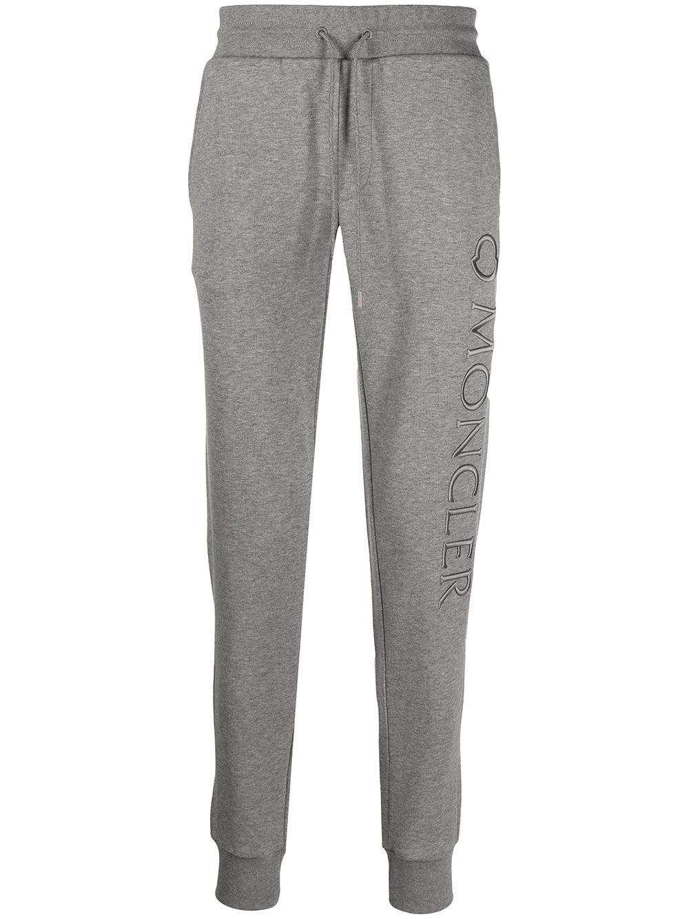 logo-embossed track pants - 1