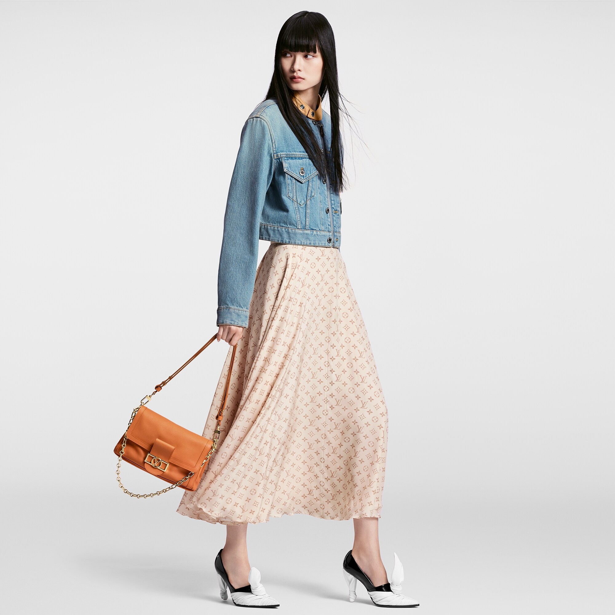Monogram Midi Skirt - 4