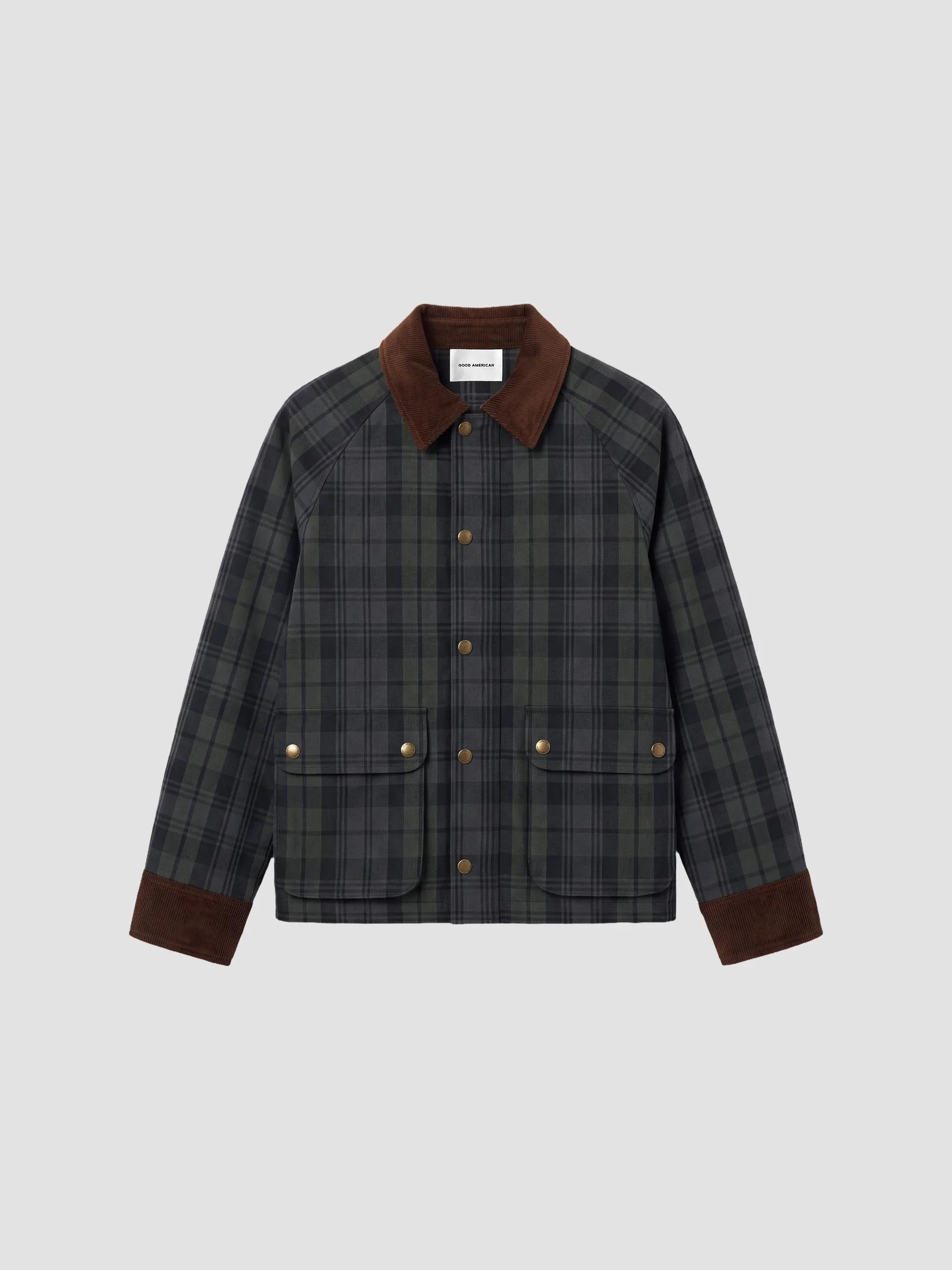Women's The Heritage Plaid Jacket - Navy Green Plaid - 1