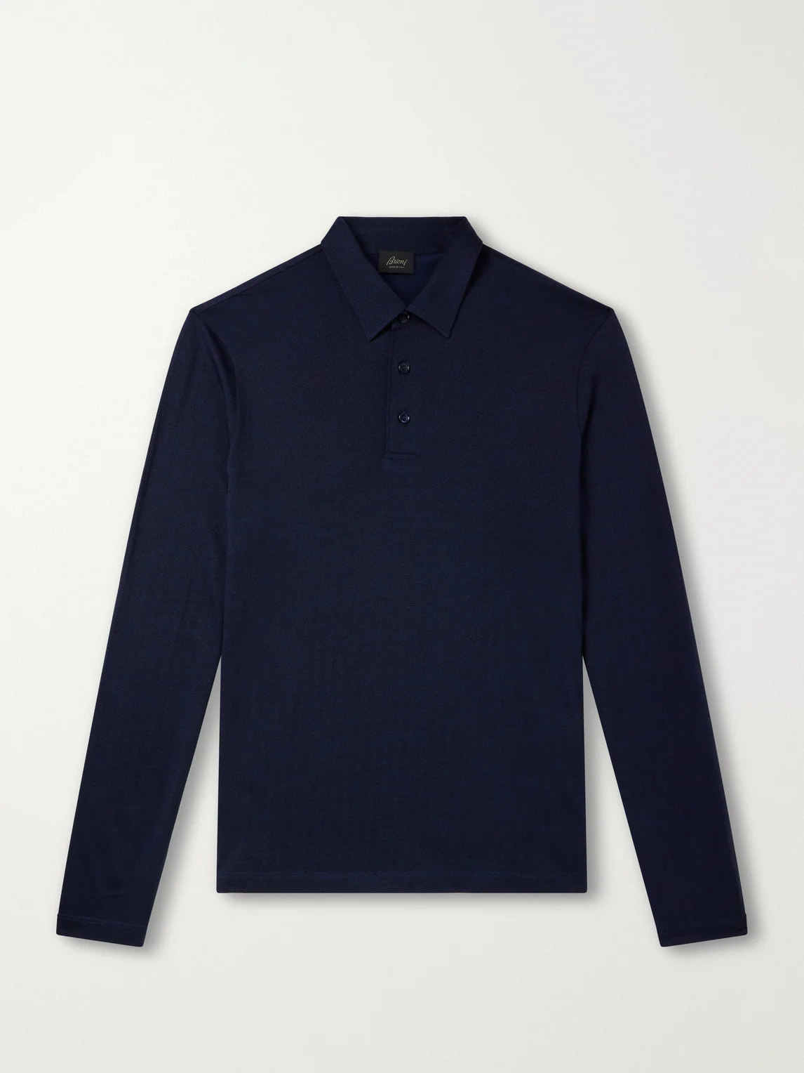 Wool and Silk-Blend Polo Shirt - 1