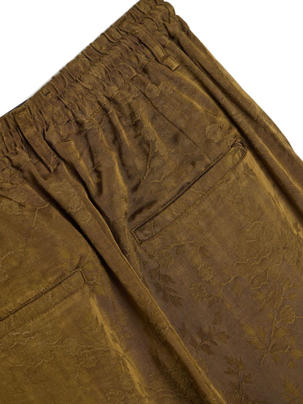 floral-patterned drawstring trousers - 4
