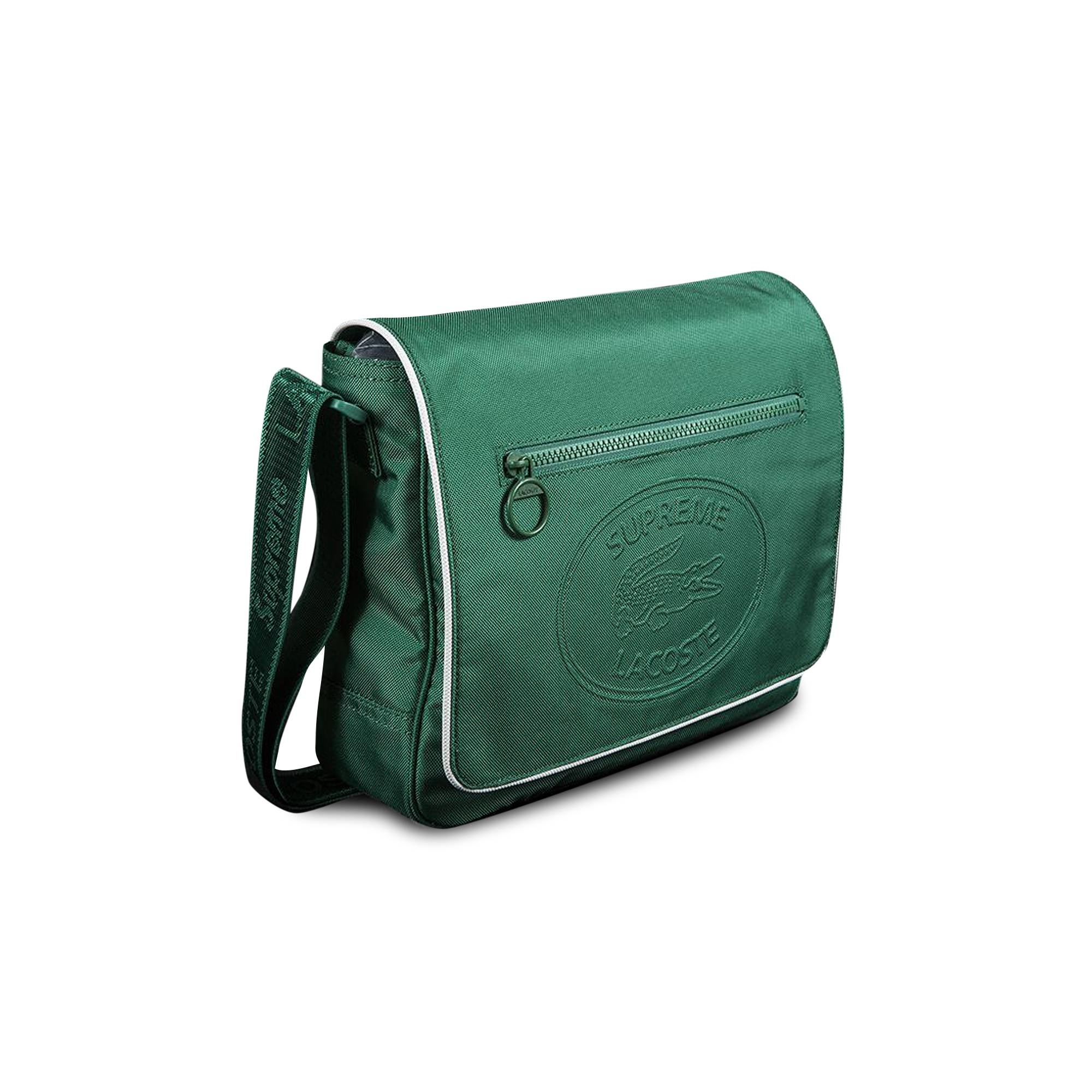 Supreme x Lacoste Small Messenger Bag 'Green' - 1