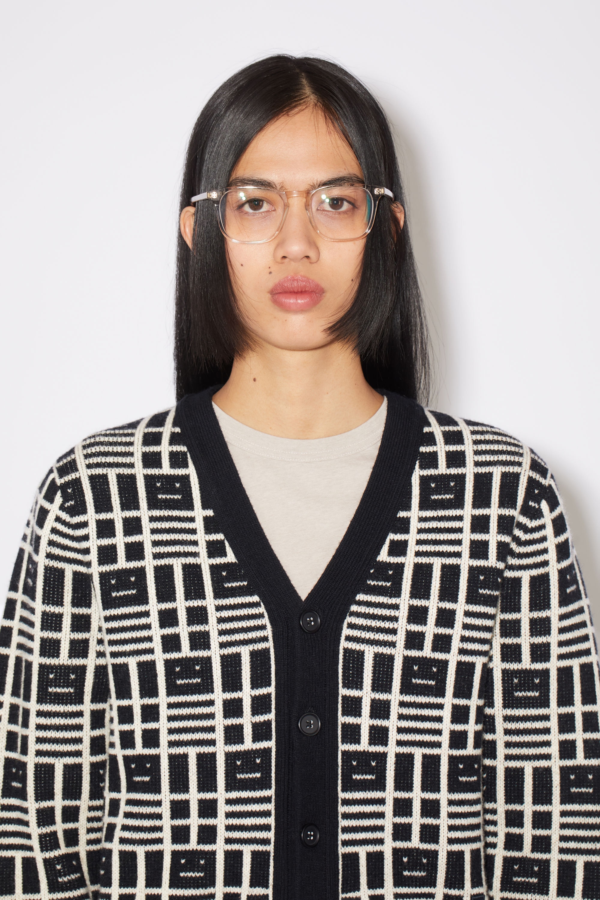 Knit cardigan - Black - 5