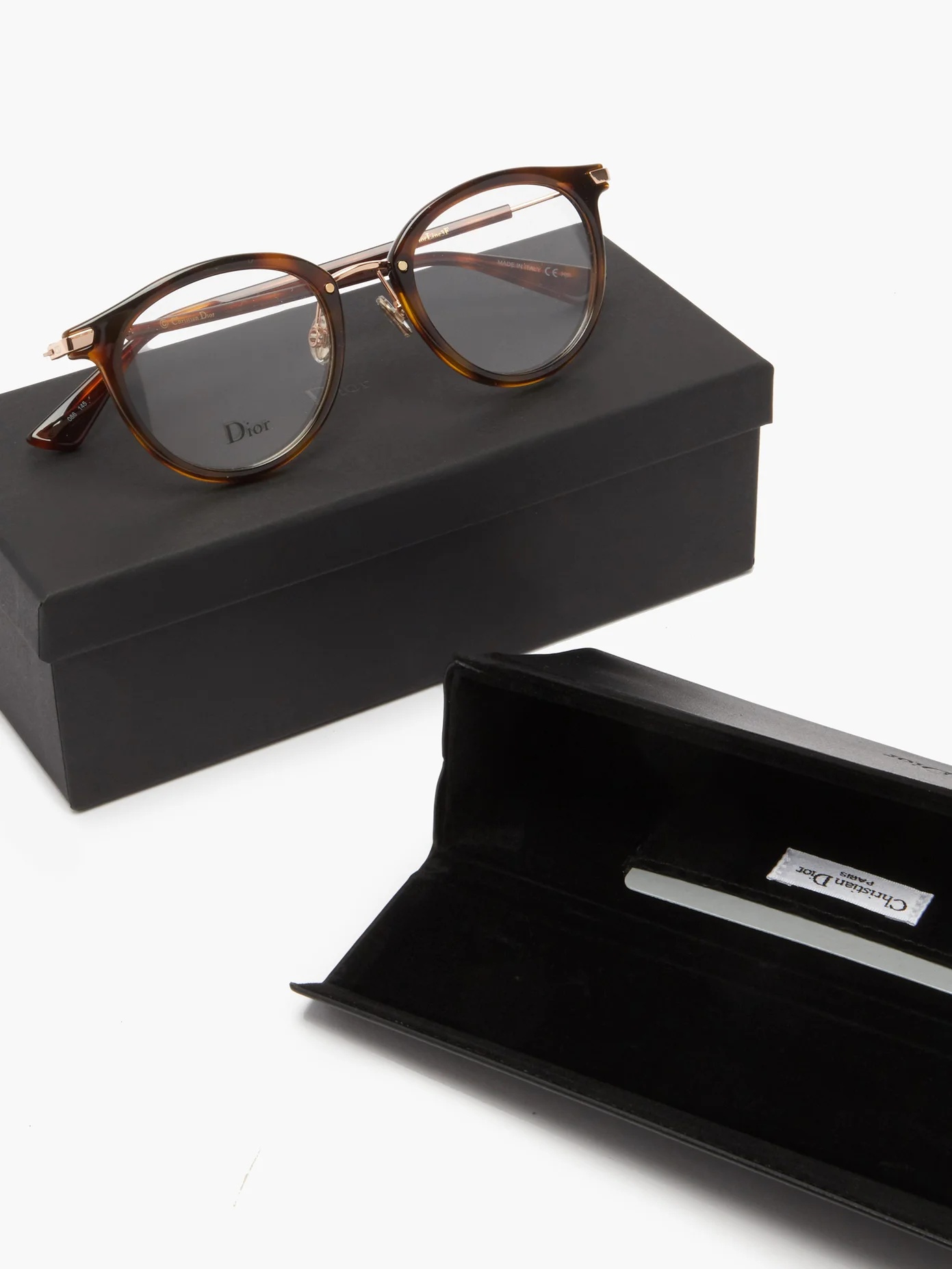 Diorline3F round tortoiseshell-acetate glasses - 5