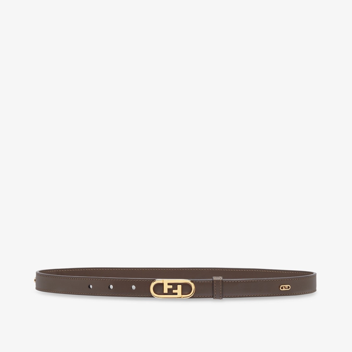 Brown leather belt - 1
