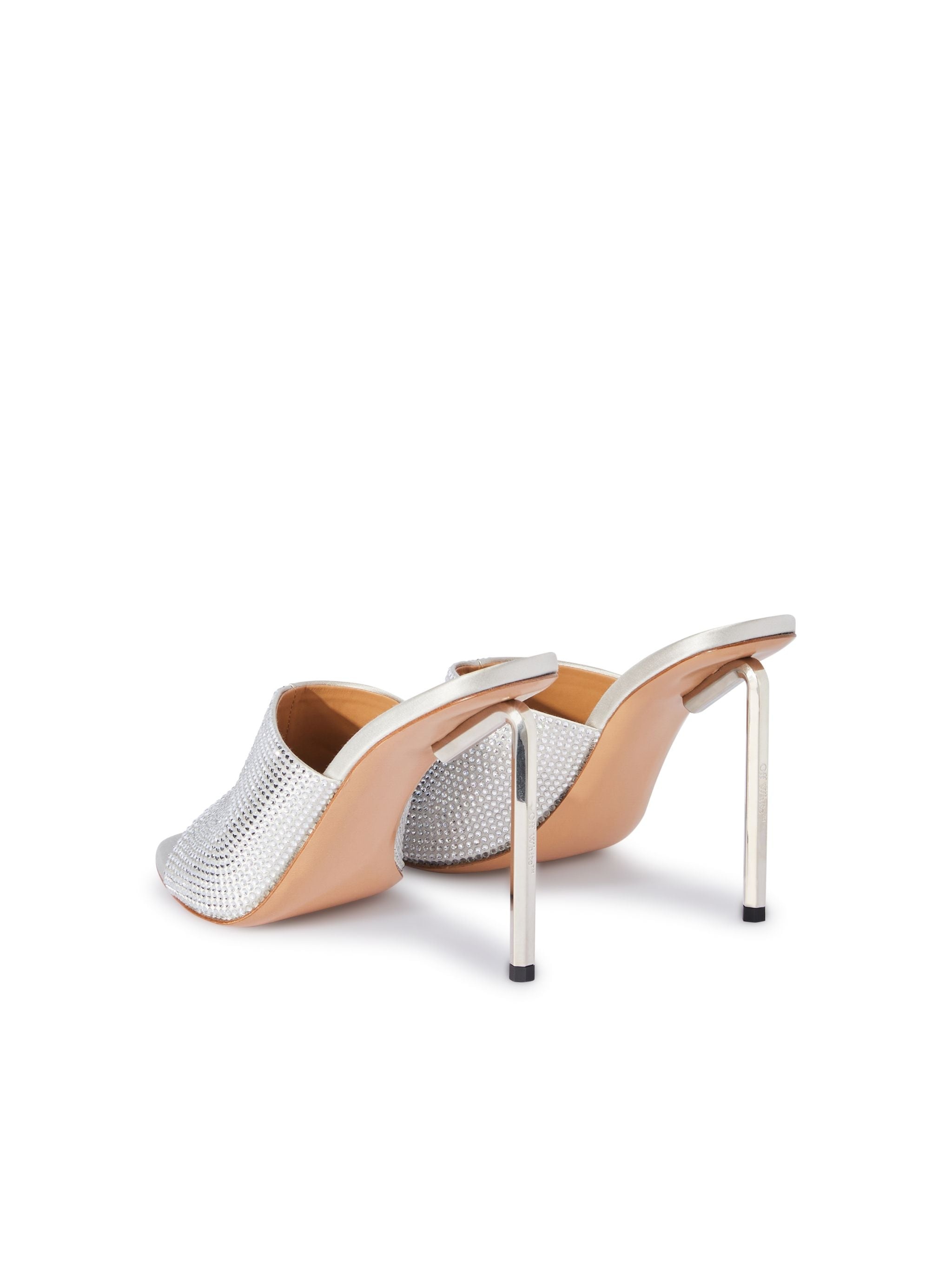Shiny Allen Satin Mule - 4